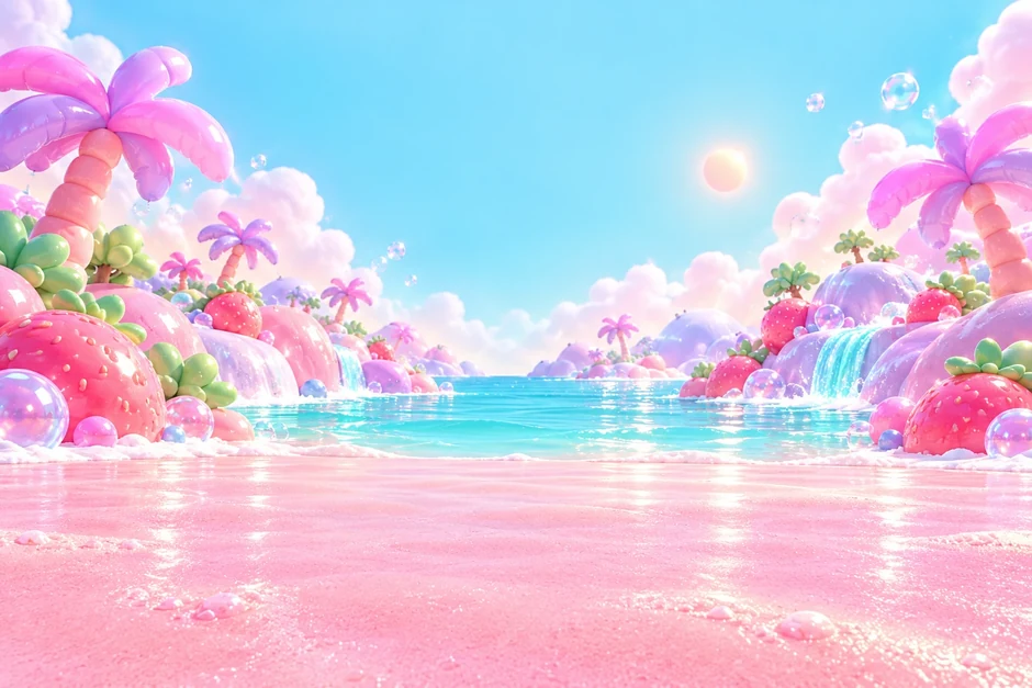 The pink coast of Berry Beach